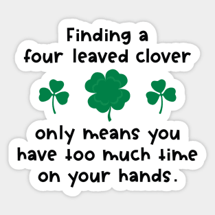 Four Leaved Clover Sticker